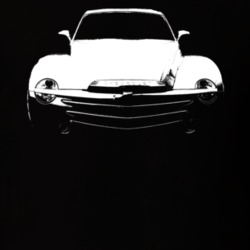 2004 CHEVY SSR Grill View White Graphic Dark T Shirt