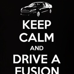 Keep Calm and Drive Fusion Side View T Shirt