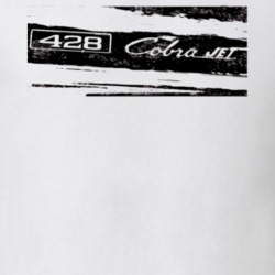428 COBRA JET Black Graphic Distressed Look Light T Shirt
