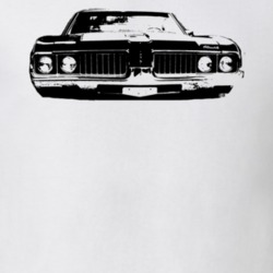 1969 Oldsmobile Cutlass Grill View Black Graphic Light T Shirt
