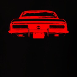 1968 Camaro Rear View Red Car T Shirt