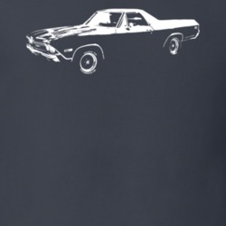 1968 Chevy El Camino Side View Dark T Shirt