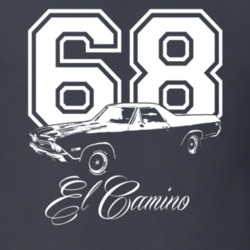 1968 Chevy El Camino Side View Year Model Shirt