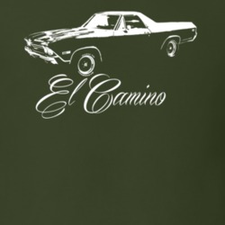 1968 El Camino Side View With Model T Shirt