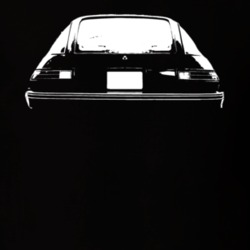 1978 AMC Pacer Rear View White Graphic Dark T Shirt