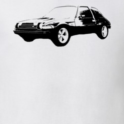1978 AMC Pacer Side View Black Graphic Light T Shirt
