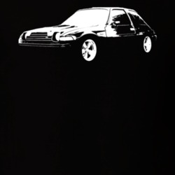 1978 AMC Pacer Side View White Graphic Dark T Shirt