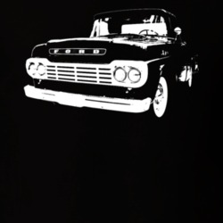 1959 F 100 Side View Dark T Shirt