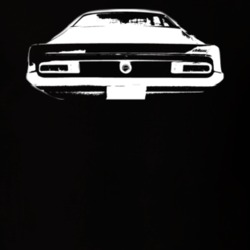 1970  MAVERICK GRABBER Rear View Dark Shirt