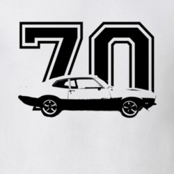 1970  MAVERICK GRABBER Side View With Year Light Shirt