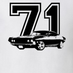 1971  TORINO GT Side View With Year Light Shirt