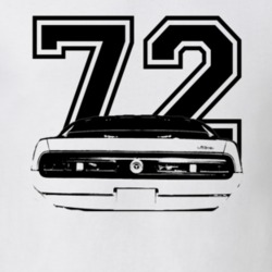 1972  MAVERICK GRABBER Rear View With Year Light Shirt