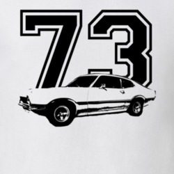 1973  MAVERICK GRABBER Side View With Year Light Shirt