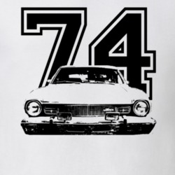 1974  MAVERICK GRABBER Grill View With Year Light Shirt