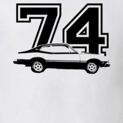 1974  MAVERICK GRABBER Side View With Year Light Shirt