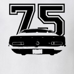 1975  MAVERICK GRABBER Rear View With Year Light Shirt