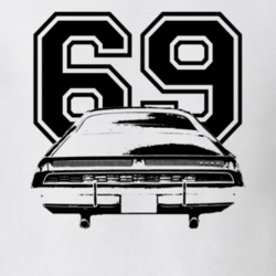 1969  TORINO GT Rear View With Year Light Shirt
