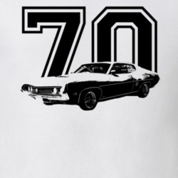 1970  TORINO COBRA  Side View With Year Light Shirt