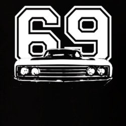 1969  TORINO  TALLADEGA Grill View With Year Dark Shirt