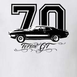 1970 Torino GT Side View With Year And Modle Light Shirt