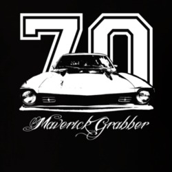 1970  MAVERICK GRABBER Grill View With Year And Model Dark Shirt