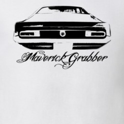 1970  MAVERICK GRABBER Rear View With Model Light Shirt