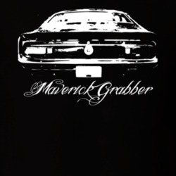 1971  MAVERICK GRABBER Rear View With Model Dark Shirt