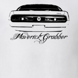 1972  MAVERICK GRABBER Rear View With Model Light Shirt