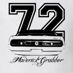 1972  MAVERICK GRABBER Rear View With Year And Model Light Shirt
