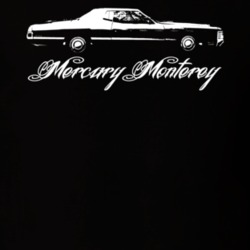 1972 MERCURY MONTEREY Side View With Model Dark Shirt