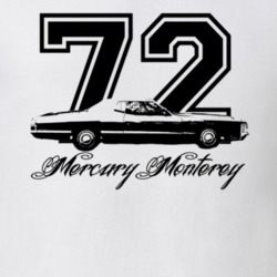 1972 MERCURY MONTEREY Side View With Year and Model Light Shirt