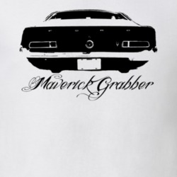1975  MAVERICK GRABBER Rear View With  Model Light Shirt