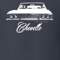 1967 Chevy Chevelle Grill View With Model Name Shirt
