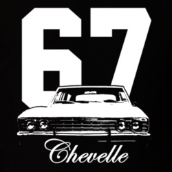 1967 Chevelle Grill View With Year Model Shirt