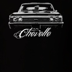 1967 Chevelle Grill With Model Dark Shirt