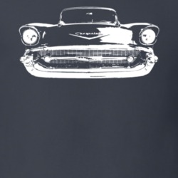 1957 Chevy Classic Grill View Dark T Shirt