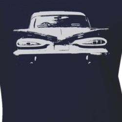 1957 Chevy Biscayne Rear View Navy Shirt