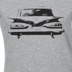 1957 Chevy Biscayne Rear Sport Grey Shirt