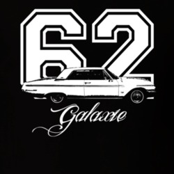 1962  GALAXIE Side View With Year And Model Name Dark Shirt