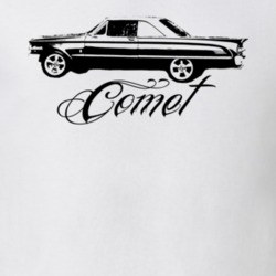 1963 MERCURY COMET Side View With Model Name Light Shirt