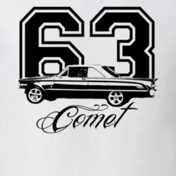 1963 MERCURY COMET Side View With Year And Model Name Light Shirt