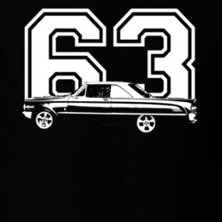 1963 MERCURY COMET Side View With Year Dark Shirt