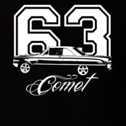 1963 MERCURY COMET Side With Year And Model Name Dark Shirt