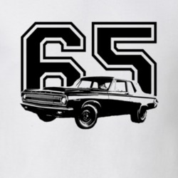 1965 DODGE CORONET 426 HEMI Side View With Year Light Shirt
