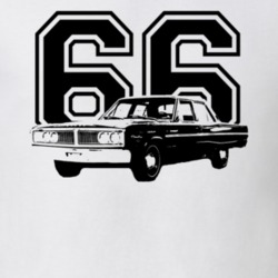 1966 DODGE CORONET 426 HEMI Grill View With Year Light Shirt