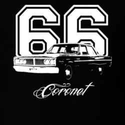 1966 DODGE CORONET 426 HEMI Grill View With Year And Model Name Dark S