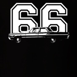 1966 DODGE CORONET 426 HEMI Side View With Year Dark Shirt 2