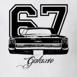 1967  GALAXIE Rear View With Year And Model Name Light Shirt