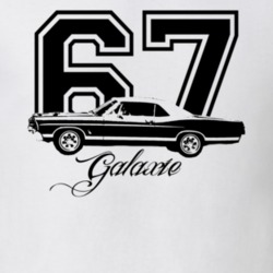 1967  GALAXIE Side View With Year And Model Name Light Shirt