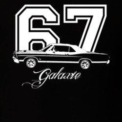 1967  GALAXIE Side View With Year And Model Name Dark Shirt